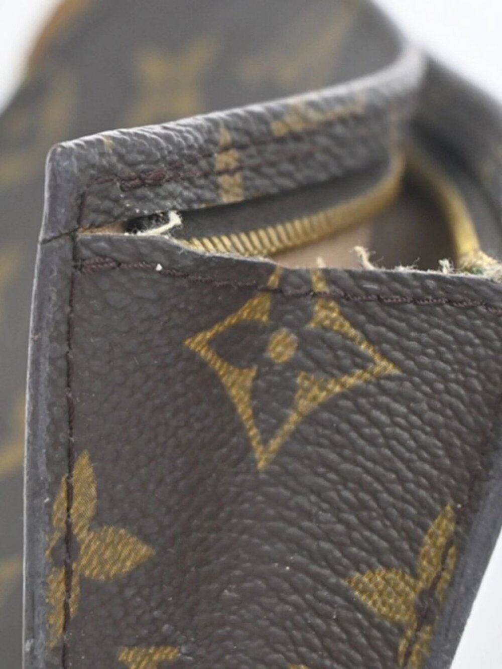 LOUIS VUITTON BUCKET PM Mini Clutch Pouch Bag Monogram Leather France 02KC735 - Picture 10 of 16